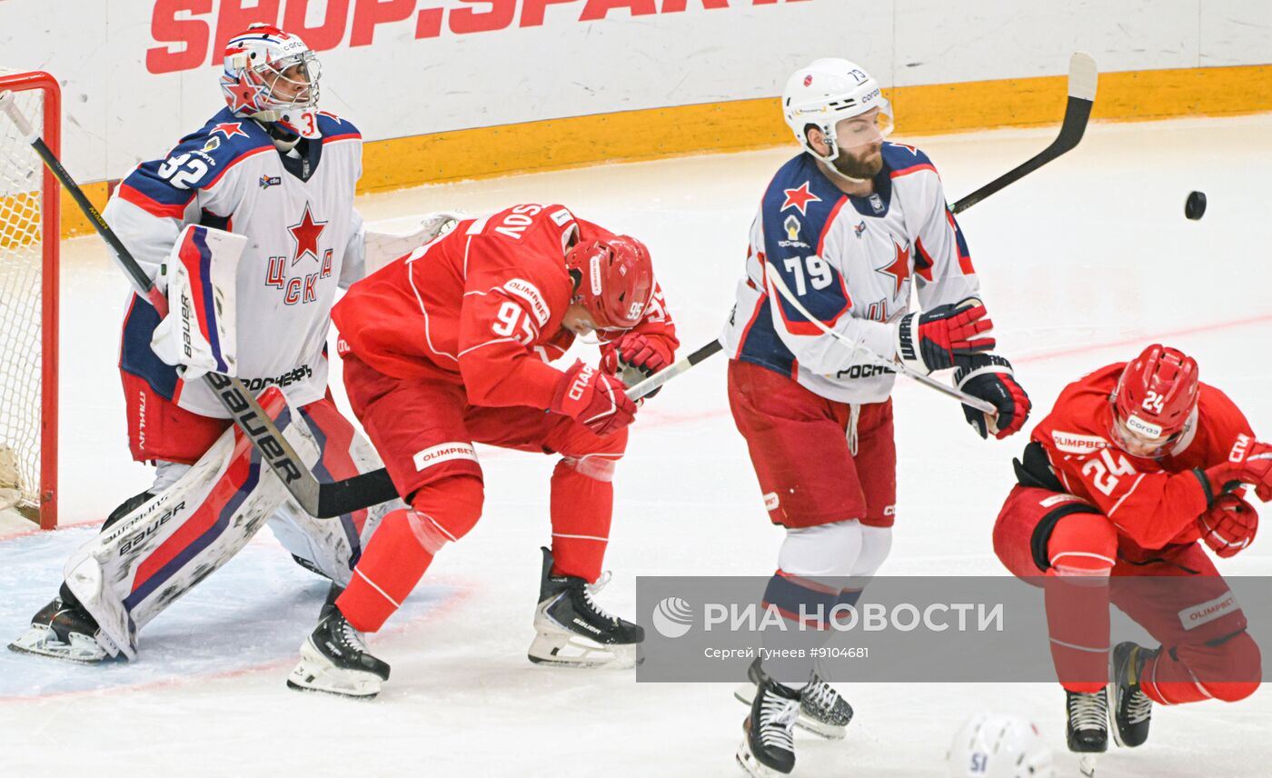 Хоккей. КХЛ. "Спартак" (Москва) - ЦСКА (Москва)