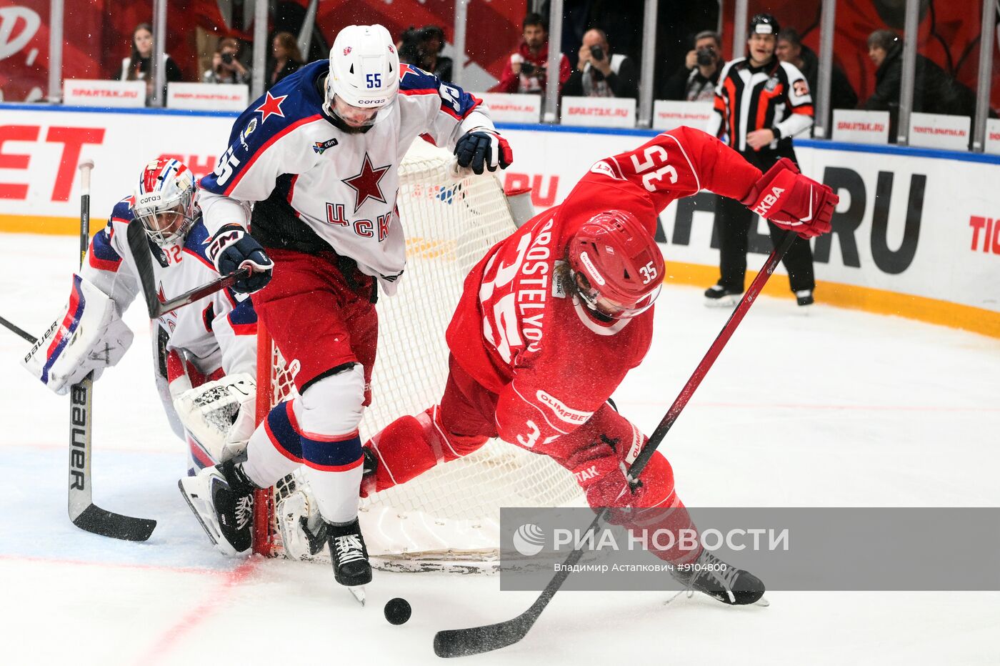 Хоккей. КХЛ. "Спартак" (Москва) - ЦСКА (Москва)
