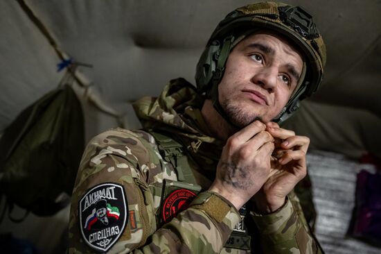 Боевая работа артиллерии спецназа "Ахмат" на Сумском направлении