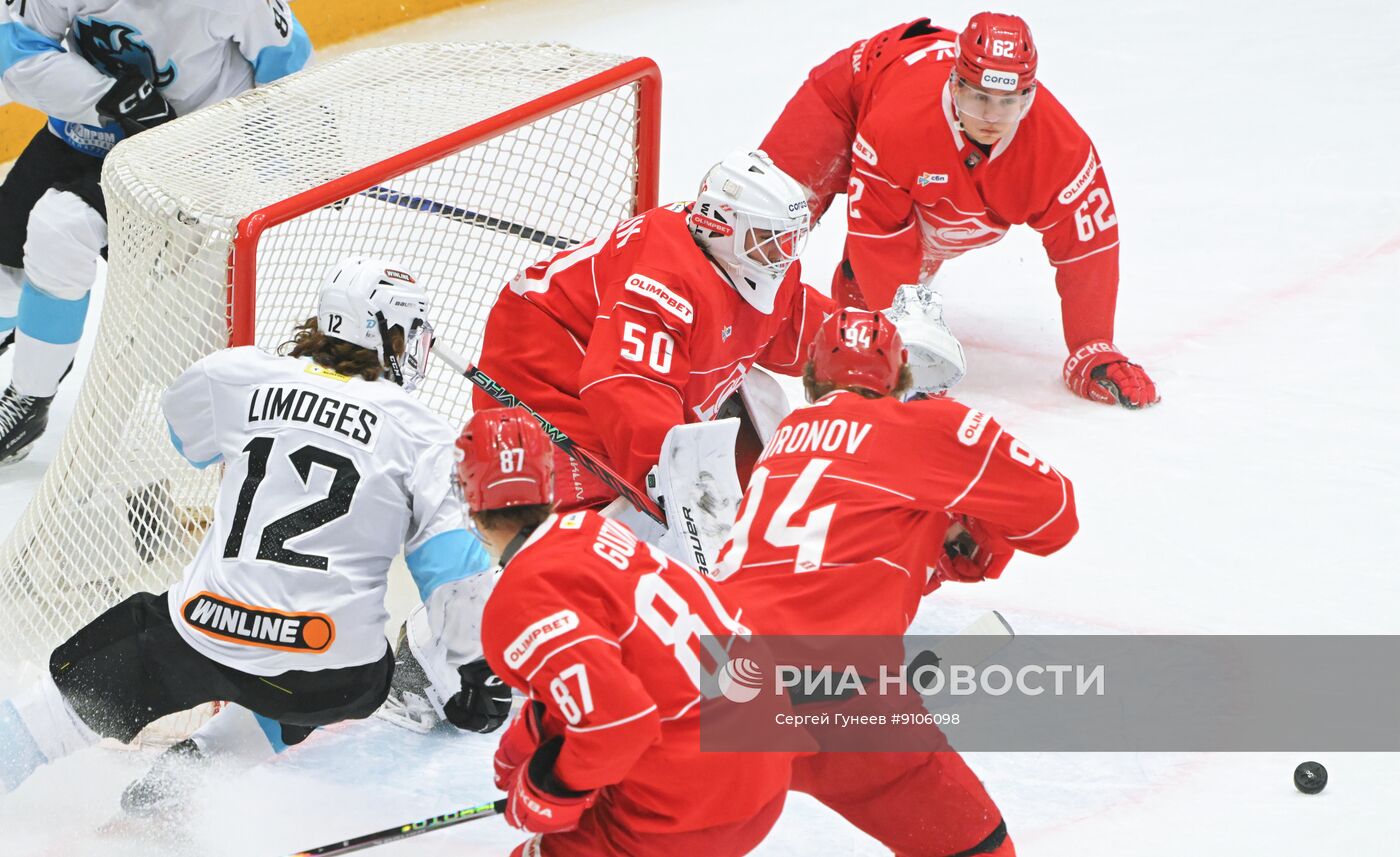 Хоккей. КХЛ. "Спартак" (Москва) - "Динамо" (Минск)