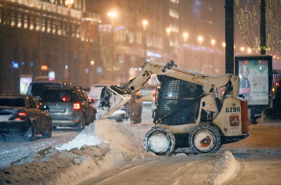 Снегопад в Москве