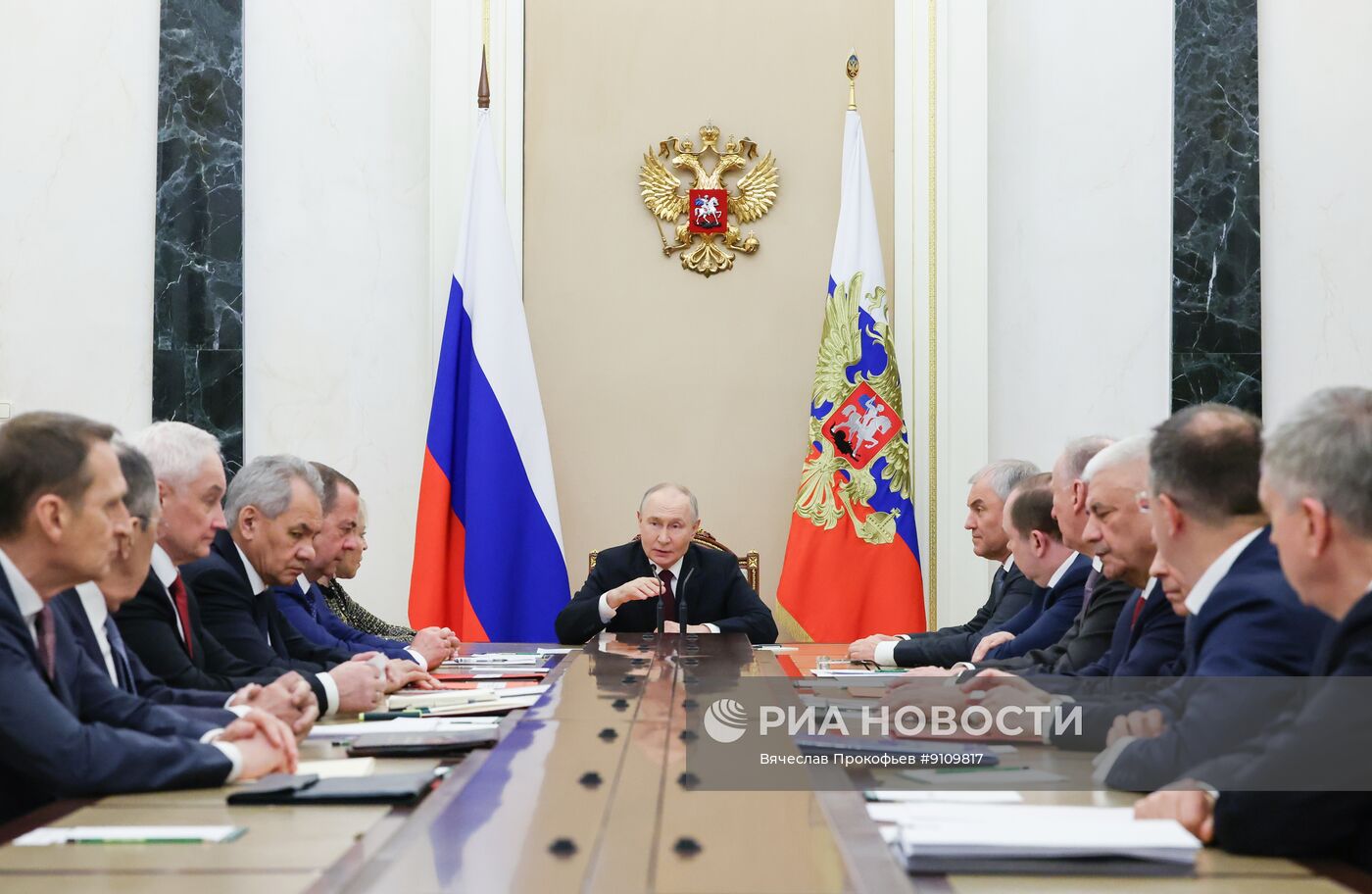 Президент Владимир Путин провел заседание Совбеза РФ