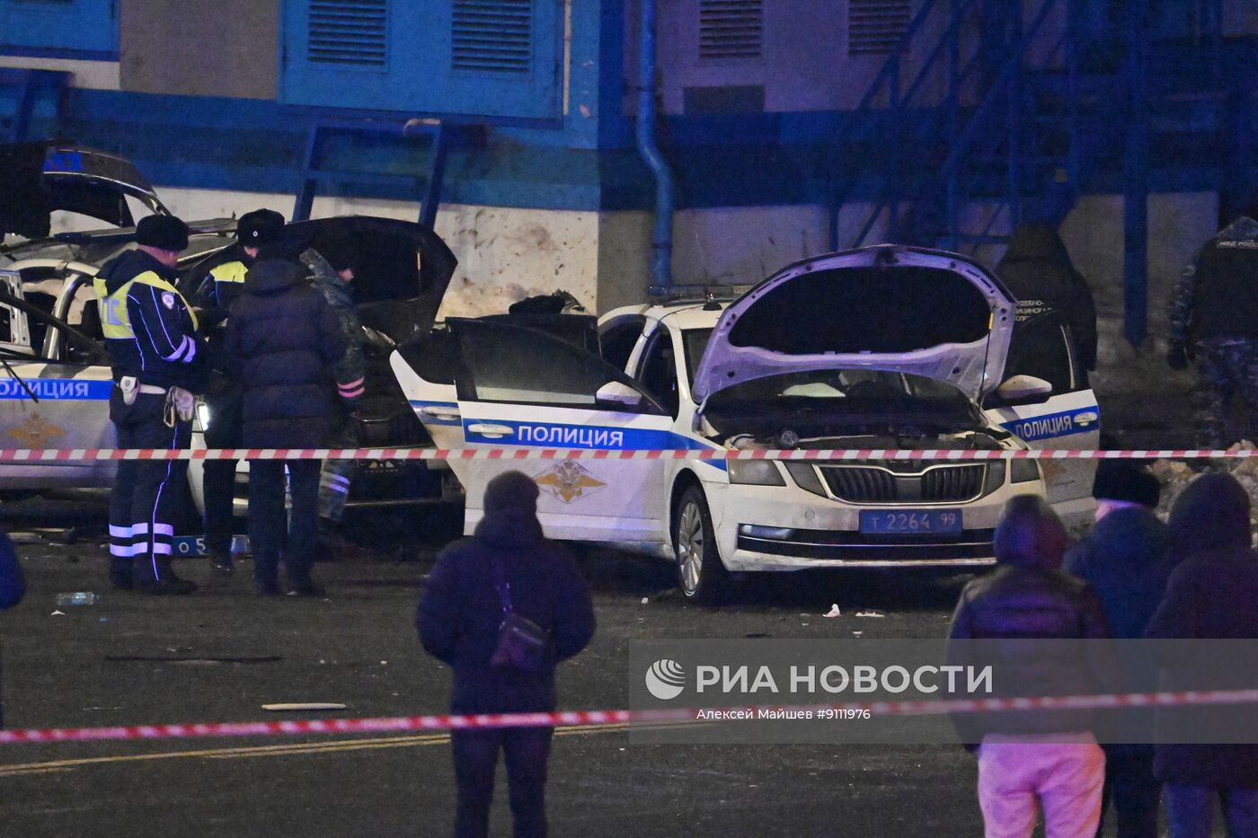 Взрыв автомобиля на площади Савеловского вокзала