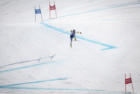 Горнолыжный спорт. Кубок России. Финал. Супер-гигант 