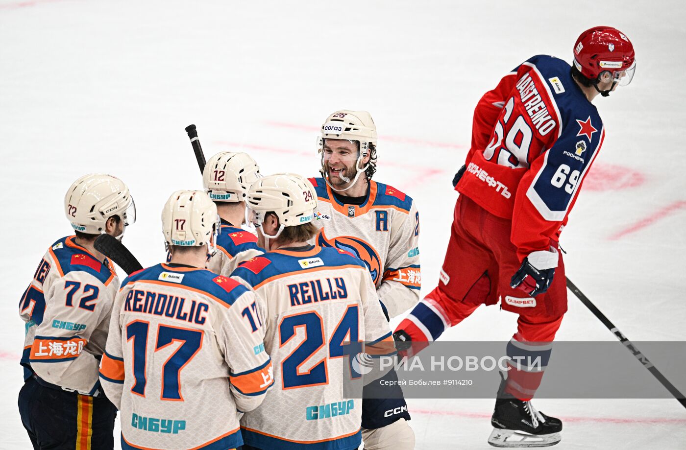 Хоккей. КХЛ. ЦСКА (Москва) - "Драконы" (Шанхай)