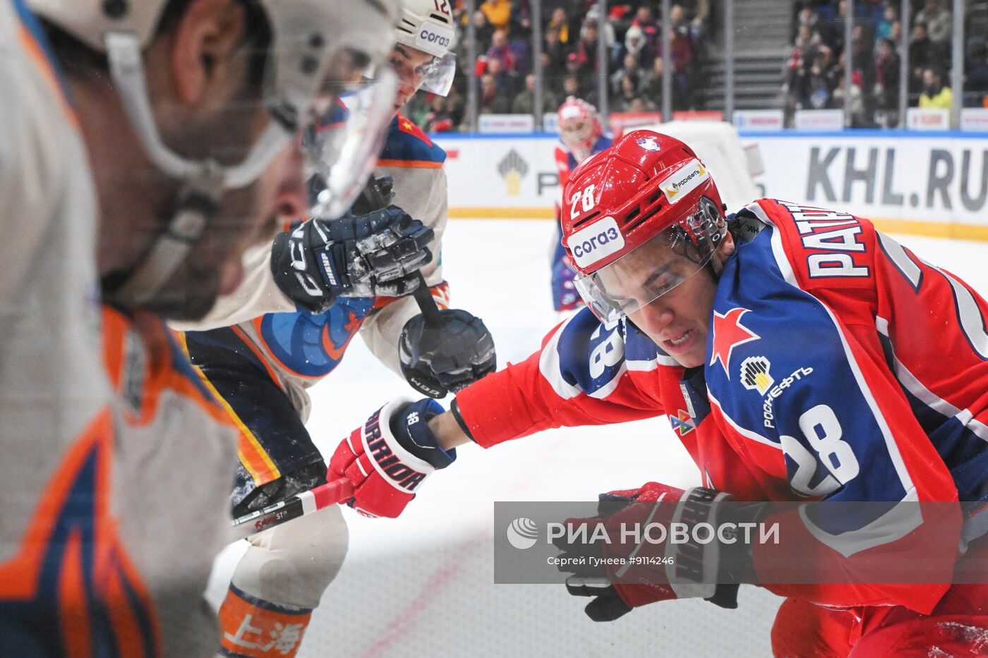 Хоккей. КХЛ. ЦСКА (Москва) - "Драконы" (Шанхай)