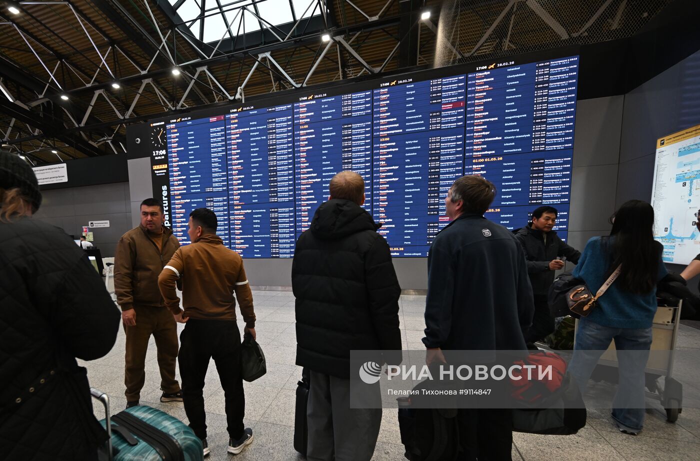 Отмена авиарейсов в Москве в связи с эскалацией конфликта на Ближнем Востоке