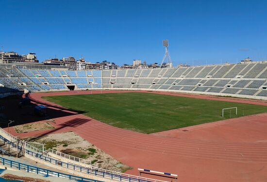 ПВР на месте стадиона в Бейруте
