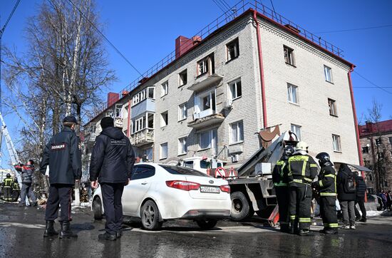 Последствия ракетного удара ВСУ по Брянску
