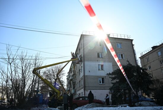 Последствия ракетного удара ВСУ по Брянску