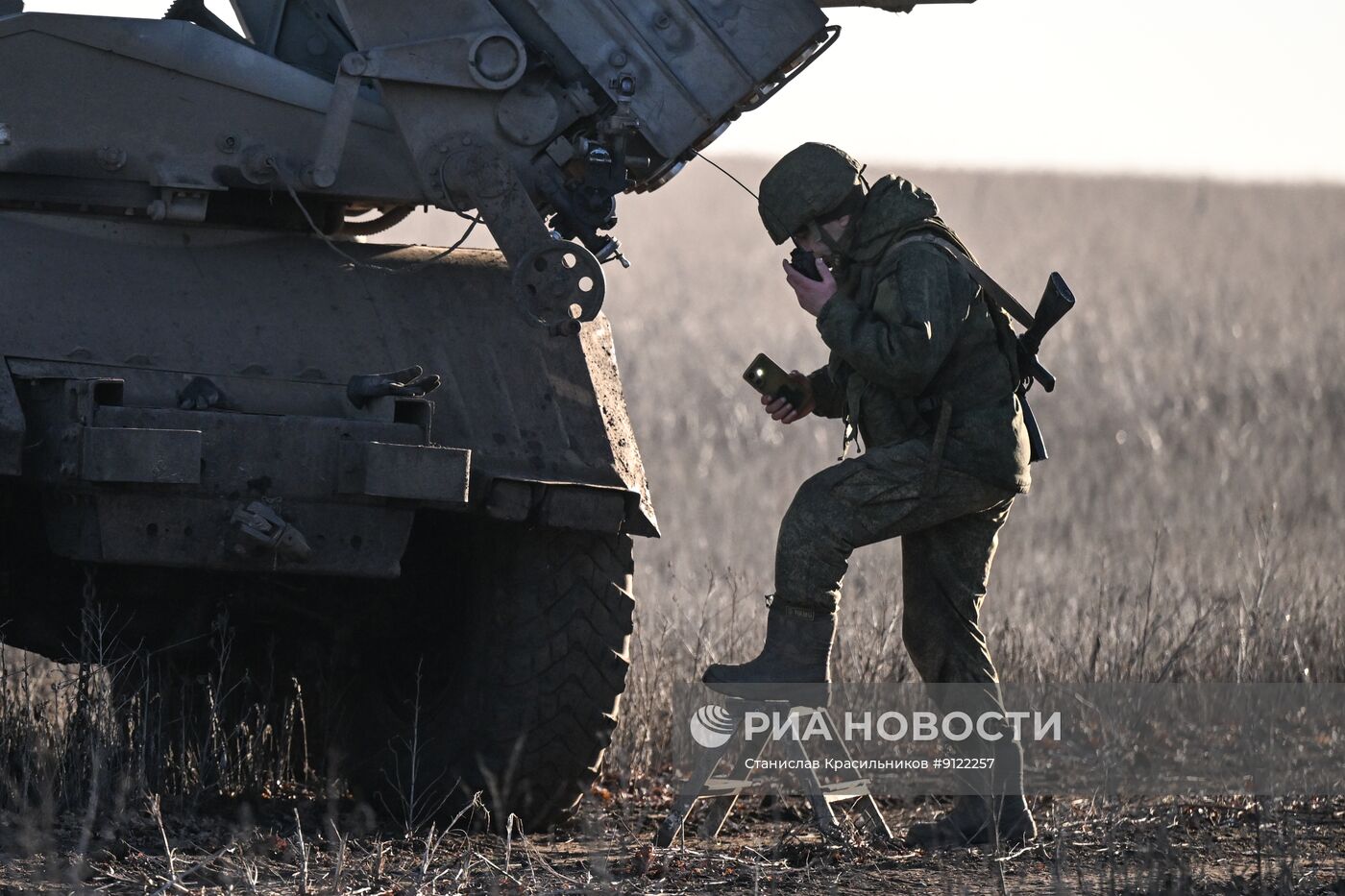 Боевая работа расчета РСЗО "Град" группировки войск "Центр" на Днепропетровском направлении СВО