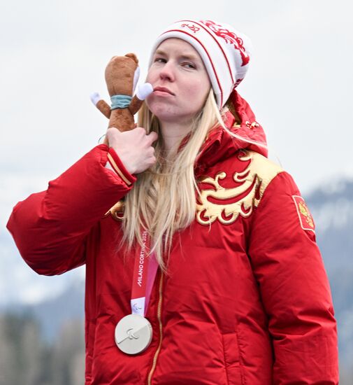 Паралимпиада 2026. Гигантский слалом. Женщины. Церемония награждения