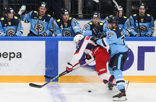 Хоккей. КХЛ. "Сибирь" (Новосибирск) - ЦСКА (Москва)