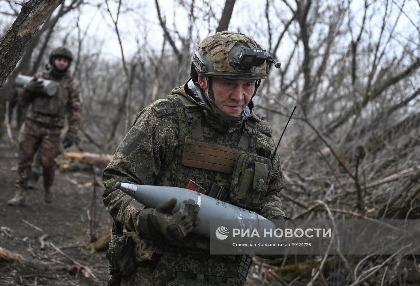 Боевая работа расчета гаубицы Д-30 группировки войск "Центр"