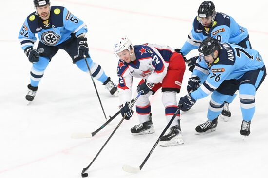 Хоккей. КХЛ. "Сибирь" (Новосибирск) - ЦСКА (Москва)