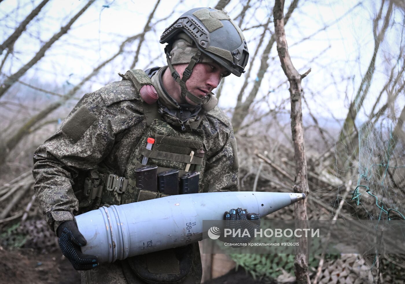 Боевая работа пушки "Гиацинт-Б" группировки войск "Центр"