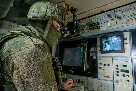 Боевая работа расчёта ЗРК "Тор-М2" на Запорожском направлении