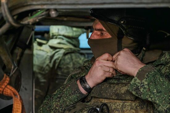 Боевая работа расчёта ЗРК "Тор-М2" на Запорожском направлении