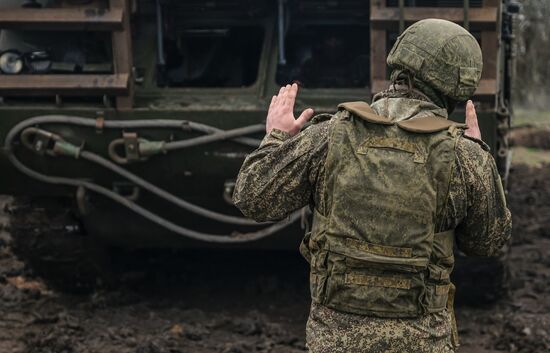 Боевая работа расчёта ЗРК "Тор-М2" на Запорожском направлении