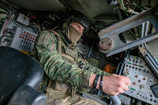 Боевая работа расчёта ЗРК "Тор-М2" на Запорожском направлении