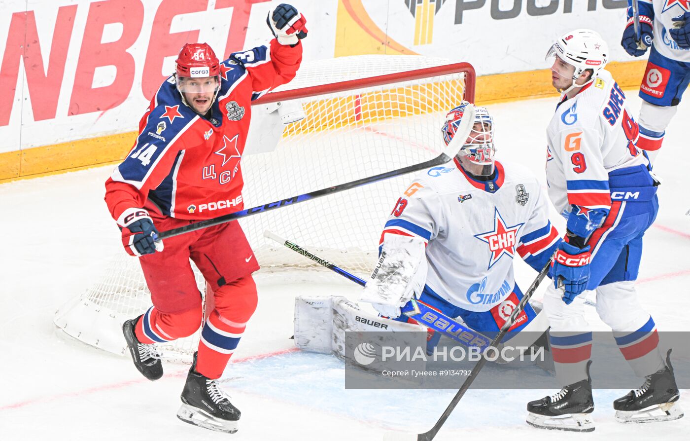 Хоккей. КХЛ. ЦСКА (Москва) - СКА (Санкт-Петербург)