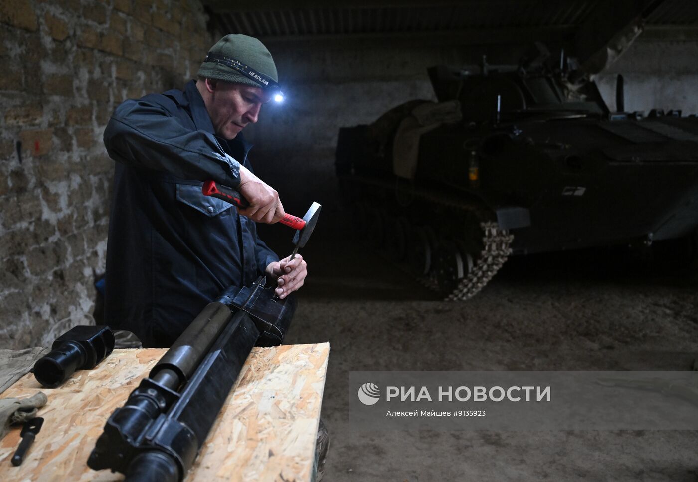 Техобслуживание боевых машин на Запорожском направлении СВО