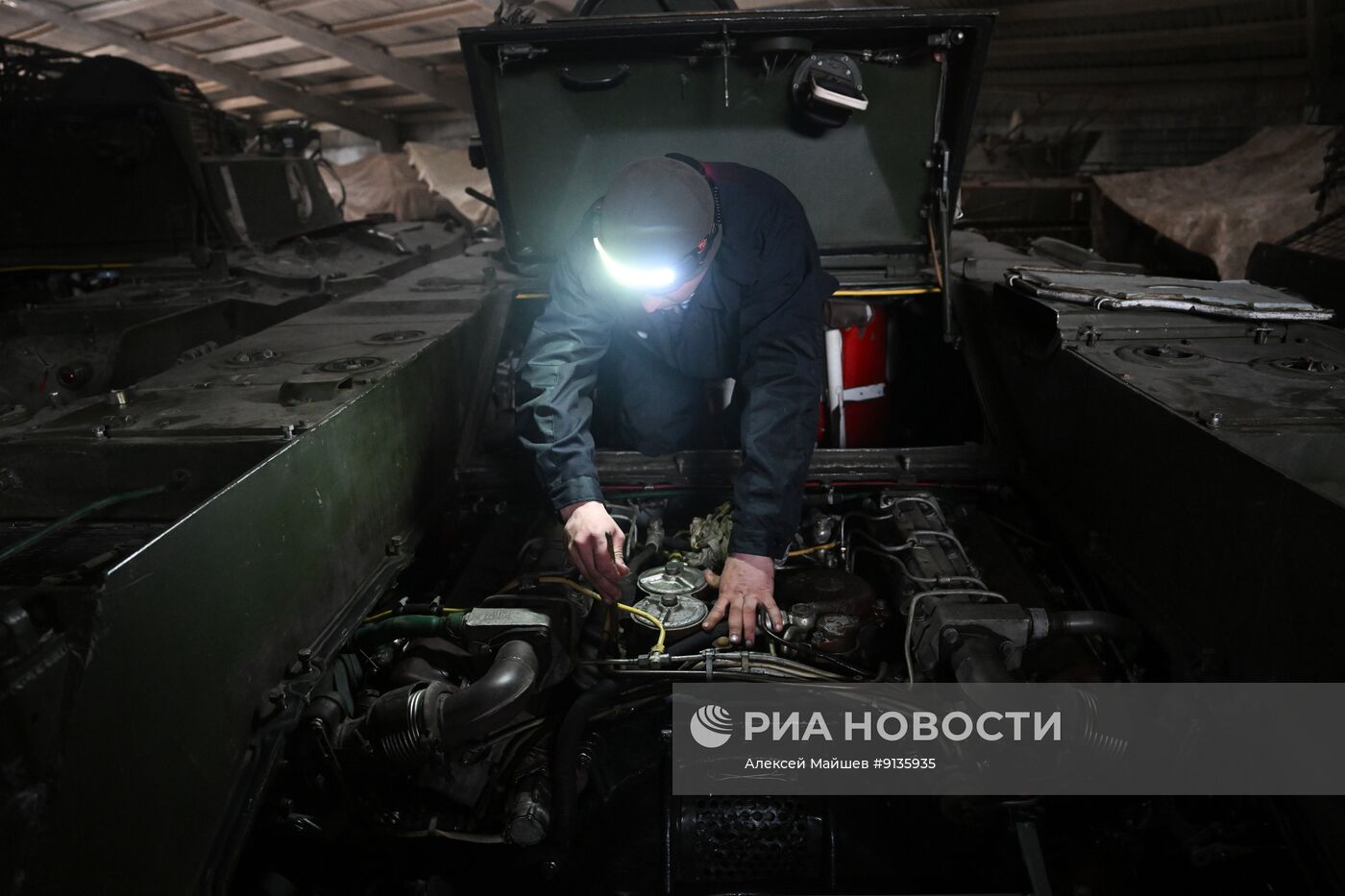 Техобслуживание боевых машин на Запорожском направлении СВО