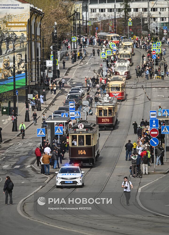 Парад трамваев в Москве