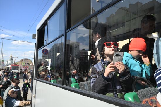 Парад трамваев в Москве 