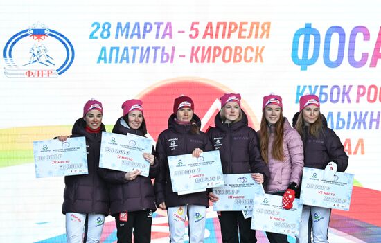 Лыжные гонки. Кубок России. Награждение