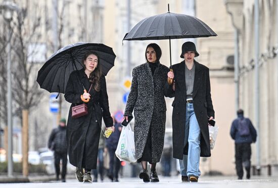 Дождливая погода в Москве