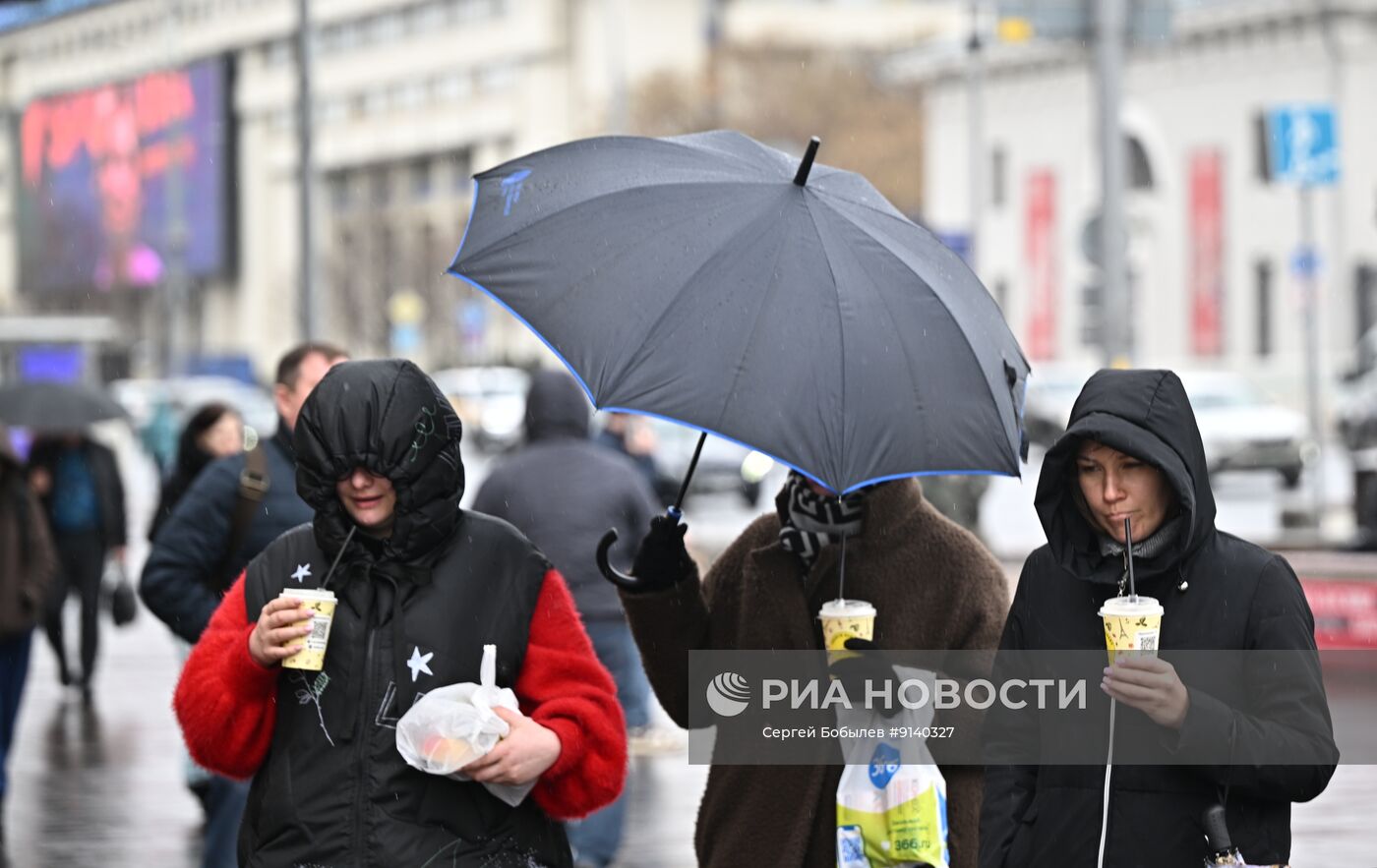 Дождливая погода в Москве