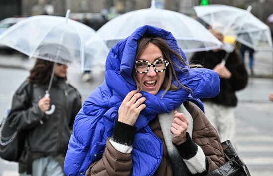 Дождливая погода в Москве