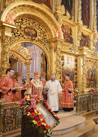 Патриаршее служение в Свято-Троицкой Сергиевой лавре