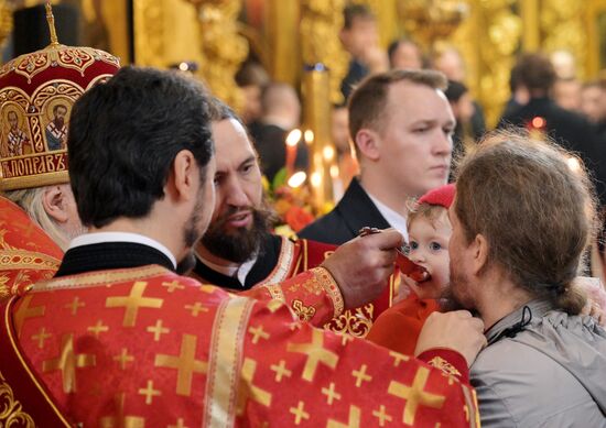 Патриаршее служение в Свято-Троицкой Сергиевой лавре