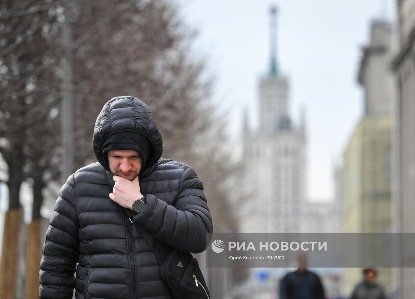 Холодная погода в Москве 