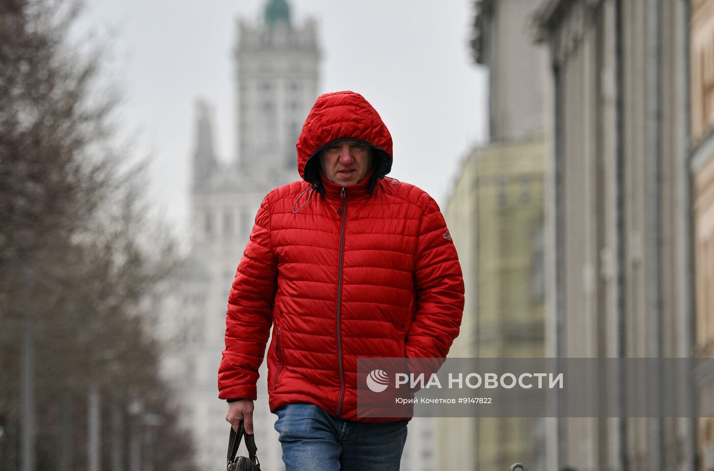Холодная погода в Москве 
