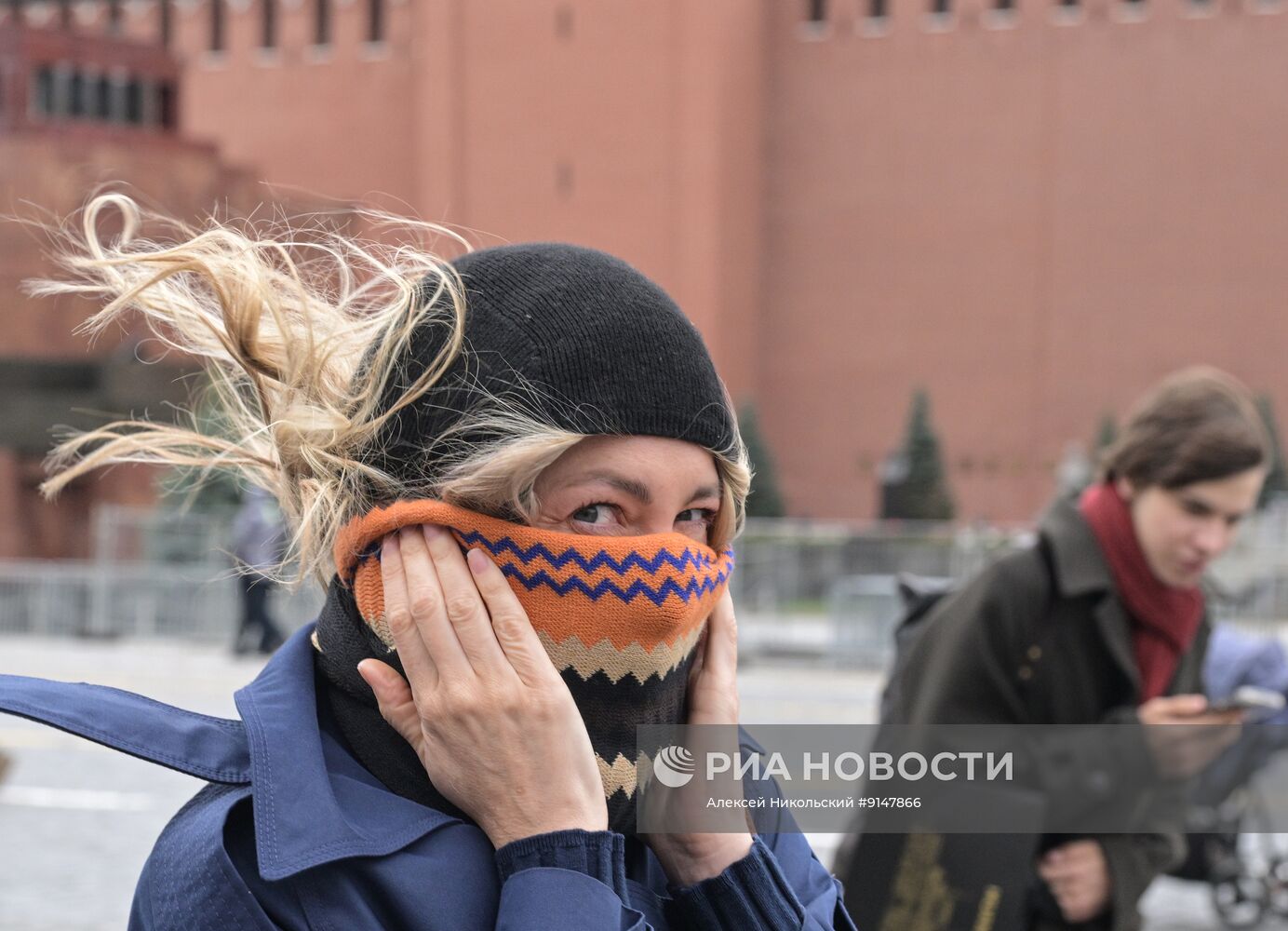 Холодная погода в Москве 