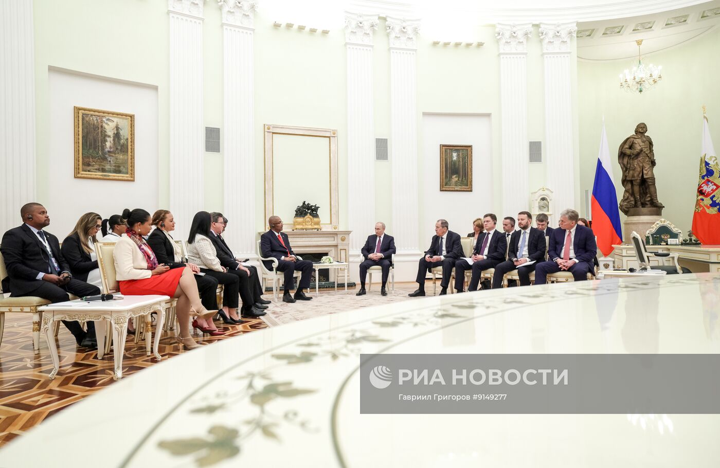 Встреча президента РФ Владимира Путина и президента Сейшельских островов Патрика Эрмини