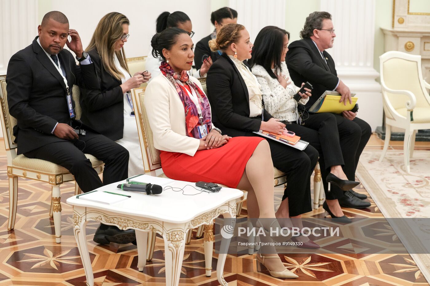 Встреча президента РФ Владимира Путина и президента Сейшельских островов Патрика Эрмини