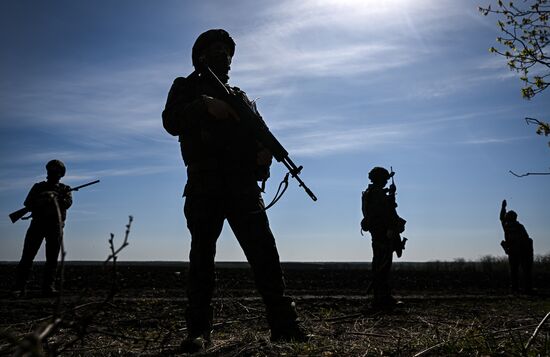 Боевая работа артиллеристов группировки войск "Запад" на Купянском участке фронта