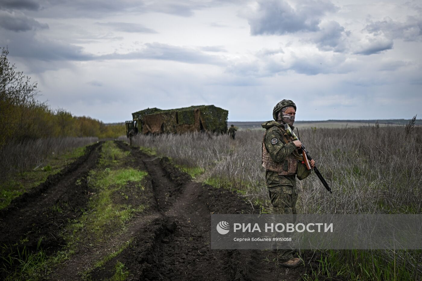 Боевая работа артиллеристов группировки войск "Запад" на Купянском участке фронта