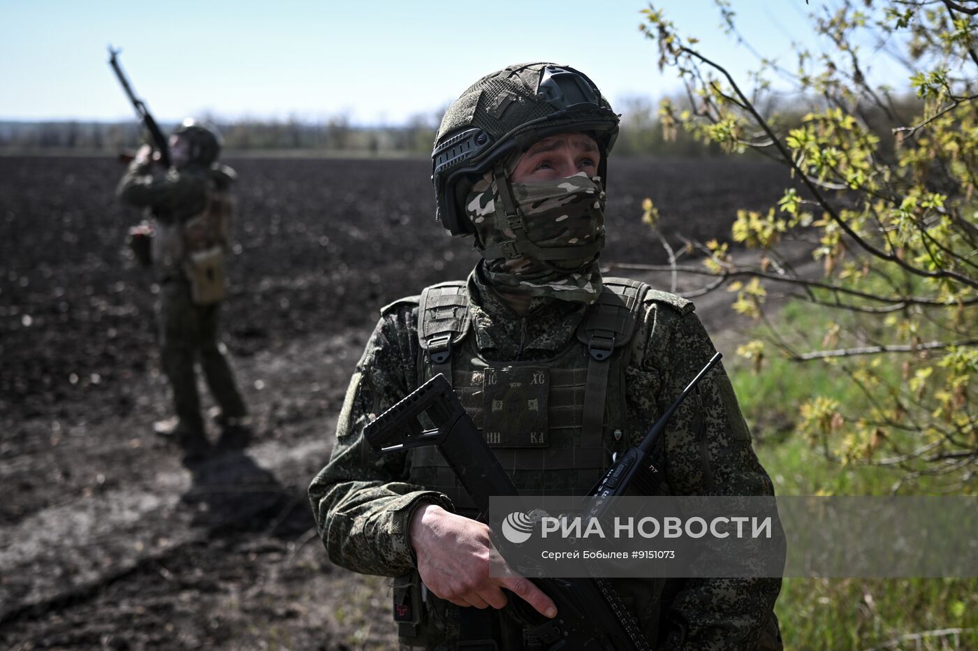 Боевая работа артиллеристов группировки войск "Запад" на Купянском участке фронта