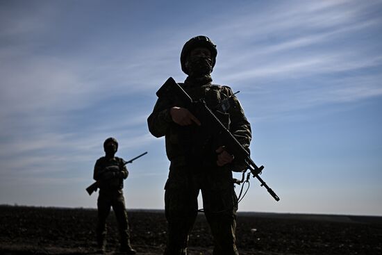 Боевая работа артиллеристов группировки войск "Запад" на Купянском участке фронта