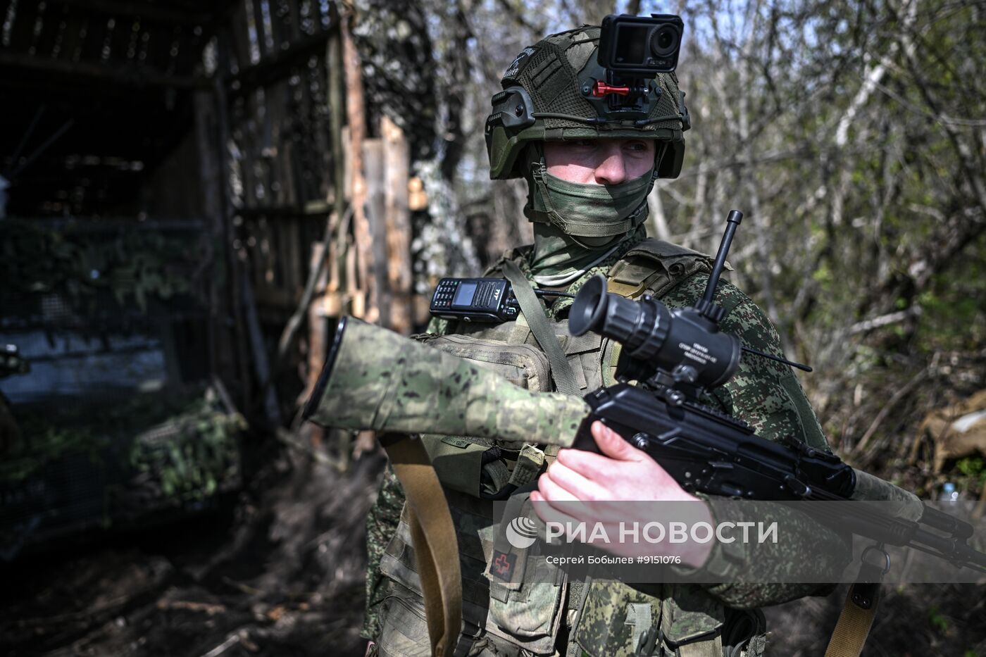 Боевая работа артиллеристов группировки войск "Запад" на Купянском участке фронта