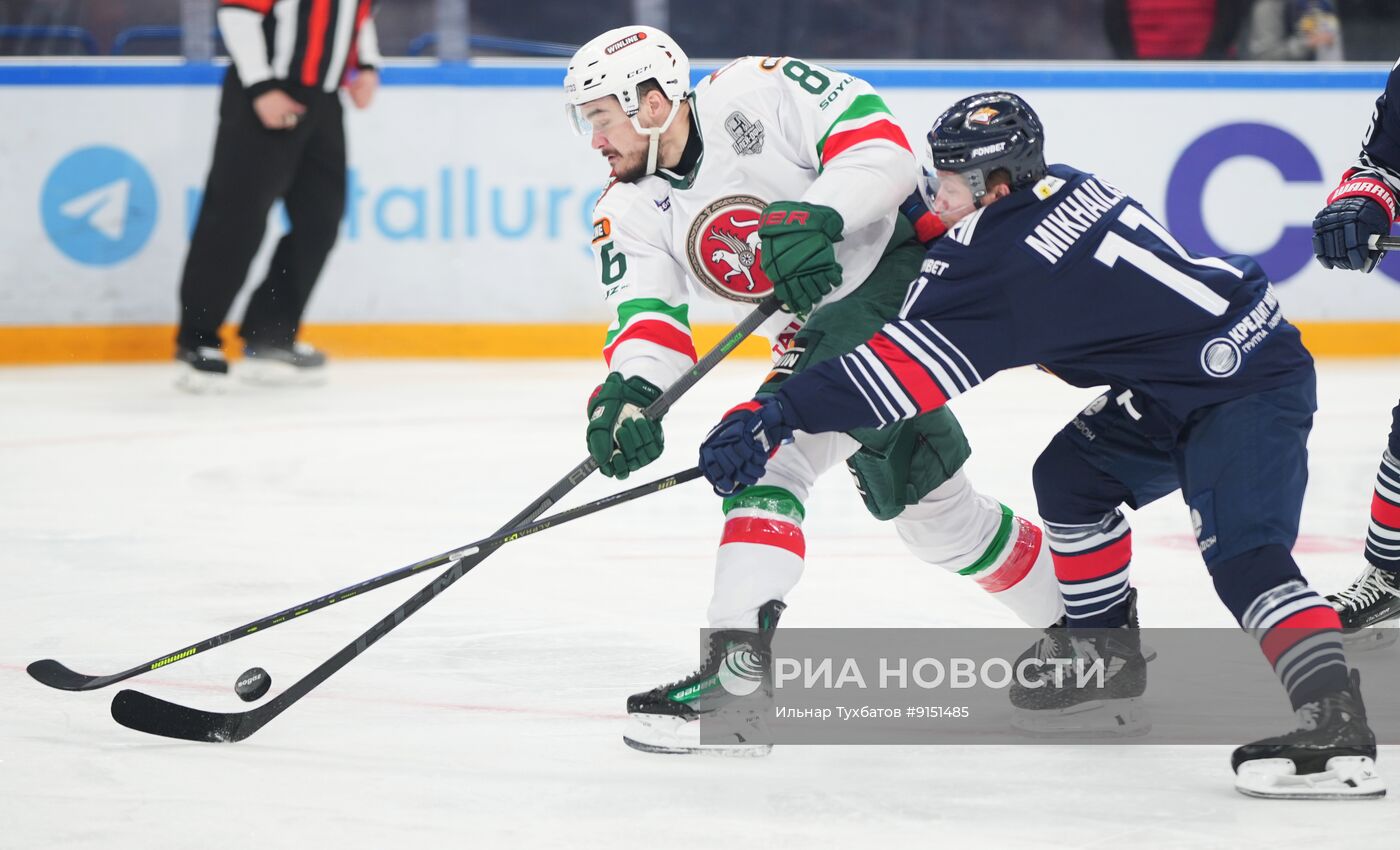 Хоккей. КХЛ. "Металлург Мг" (Магнитогорск) - "Ак Барс" (Казань)
