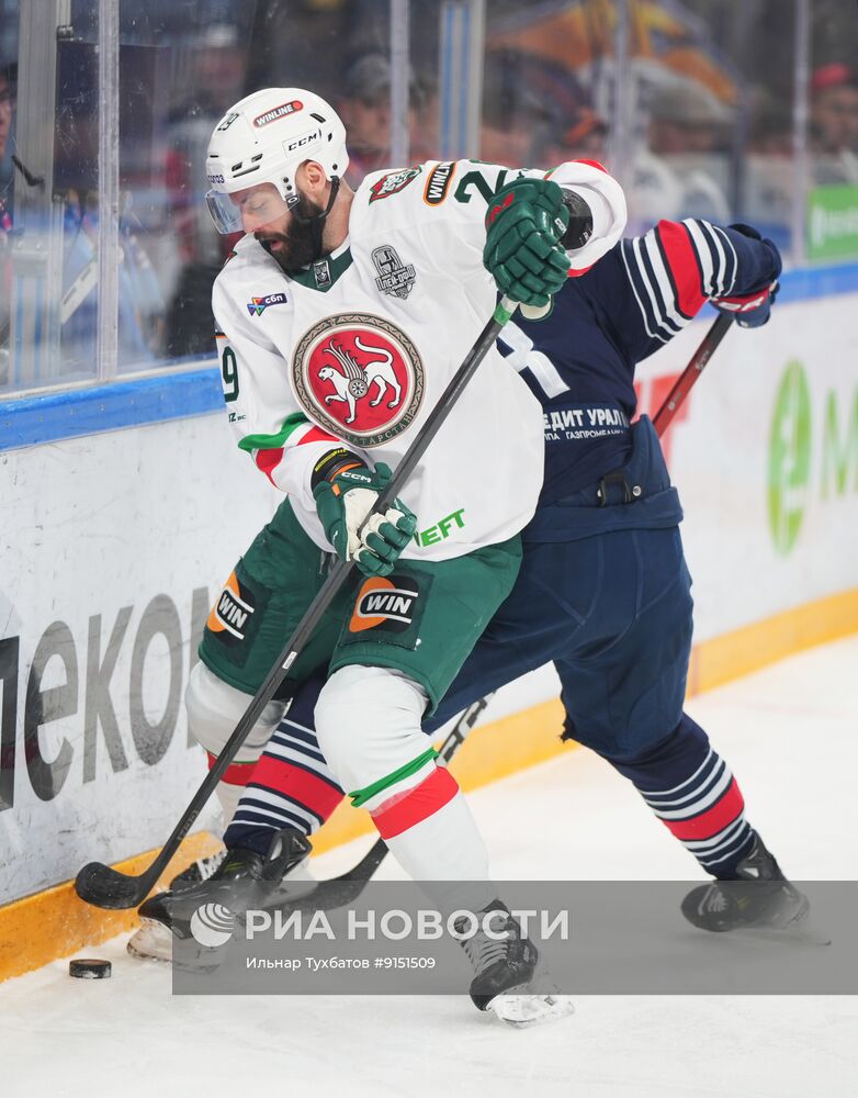 Хоккей. КХЛ. "Металлург Мг" (Магнитогорск) - "Ак Барс" (Казань)