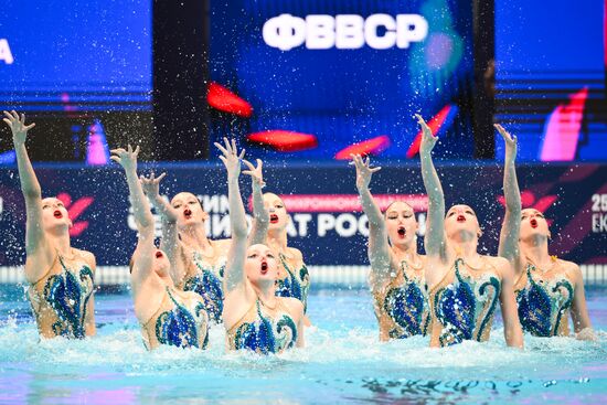 Синхронное плавание. Чемпионат России. Группа. Произвольная программа