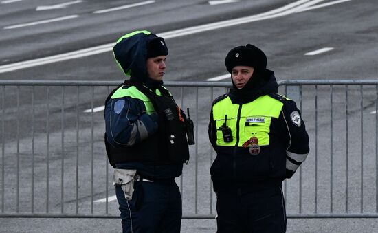 Перекрытия в Москве из-за подготовки к параду Победы