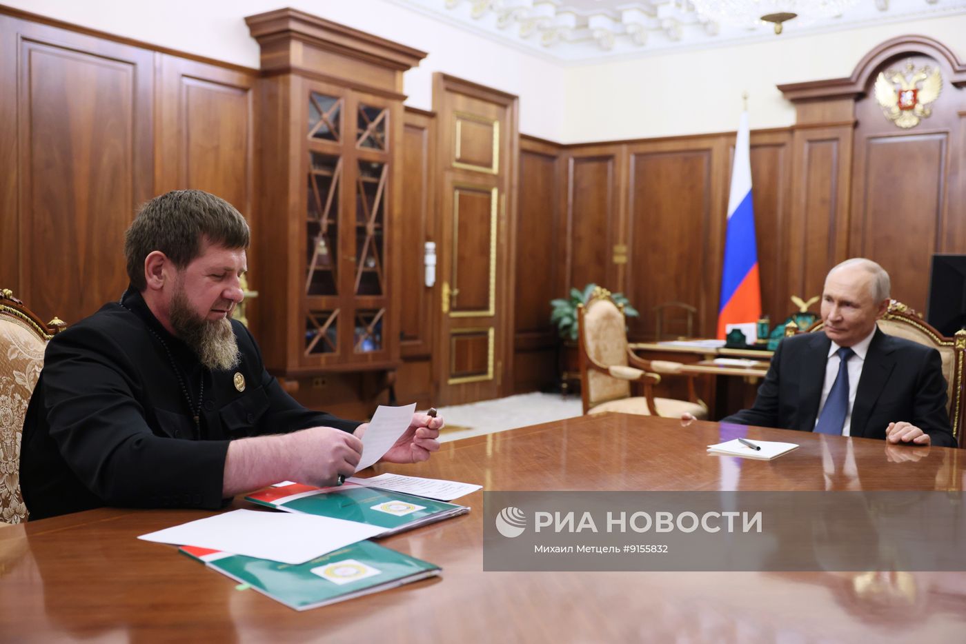 Президент Владимир Путин встретился с главой Чечни Рамзаном Кадыровым